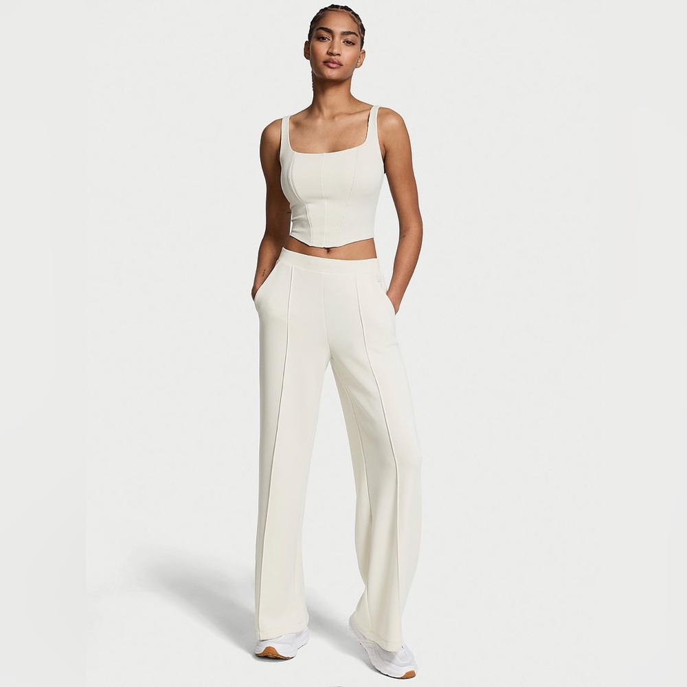 VSX Featherweight Knit Wide-Leg Pant-Classic Plaster